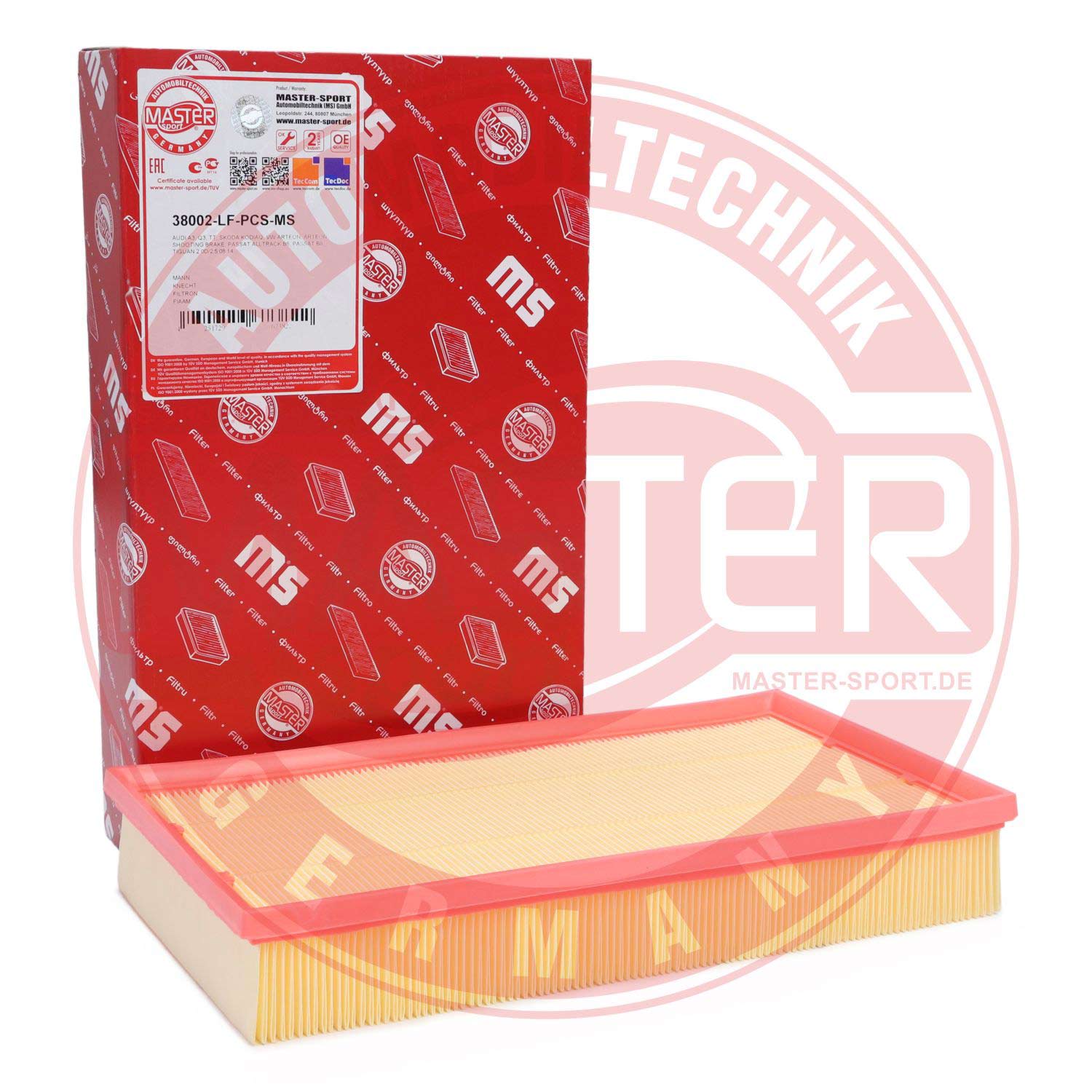 Filtru aer MASTERSPORT GERMANY 38002-LF-PCS-MS